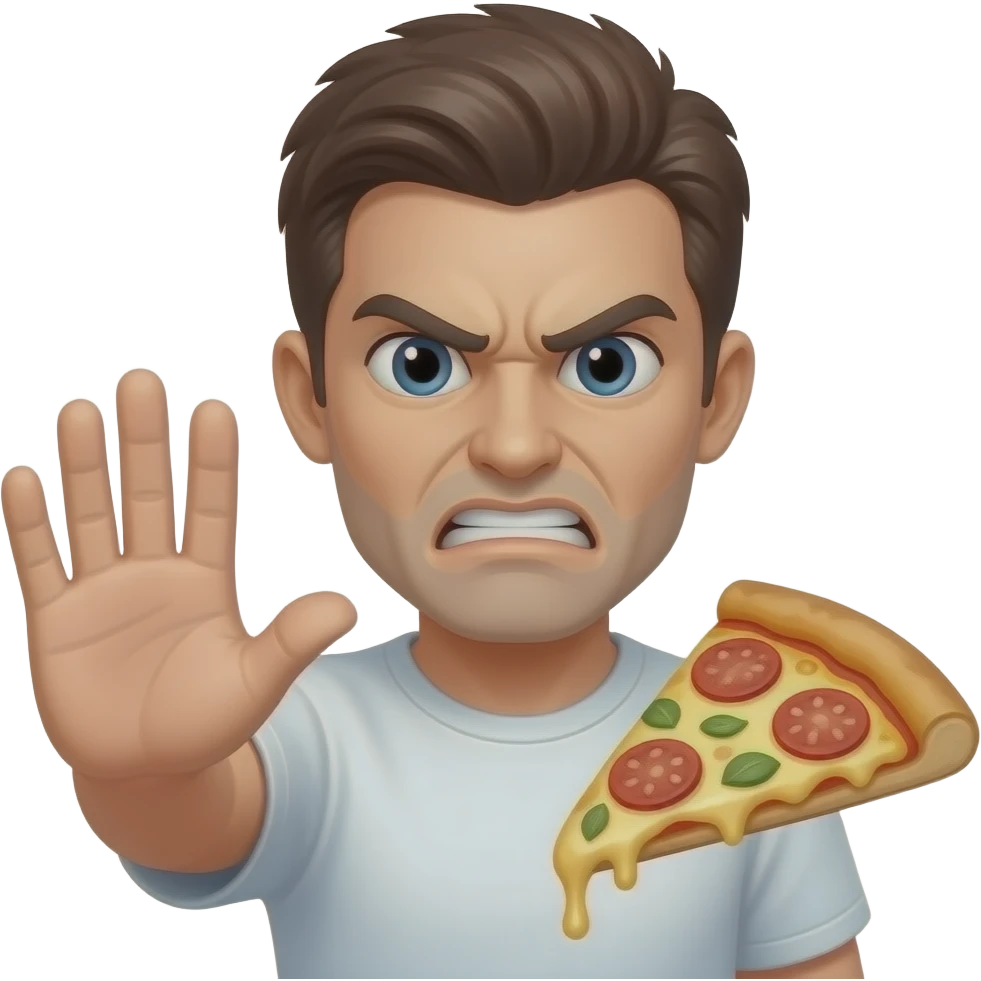 😠😠🚫🍕🖐️ emoji
