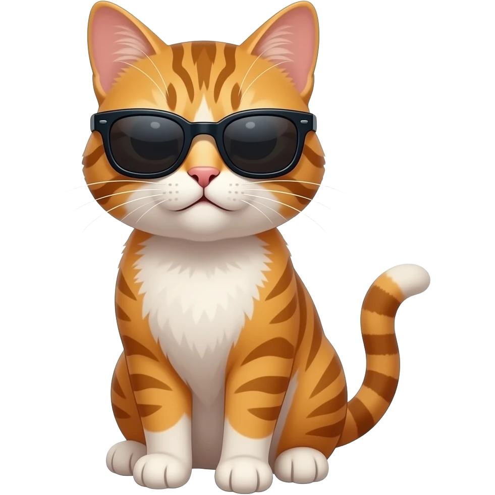 Cat wearing sunglasses emoji