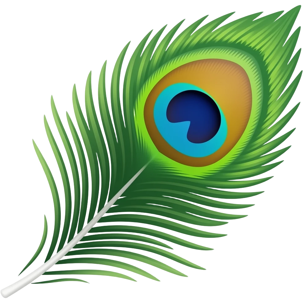 Mor pankh emoji