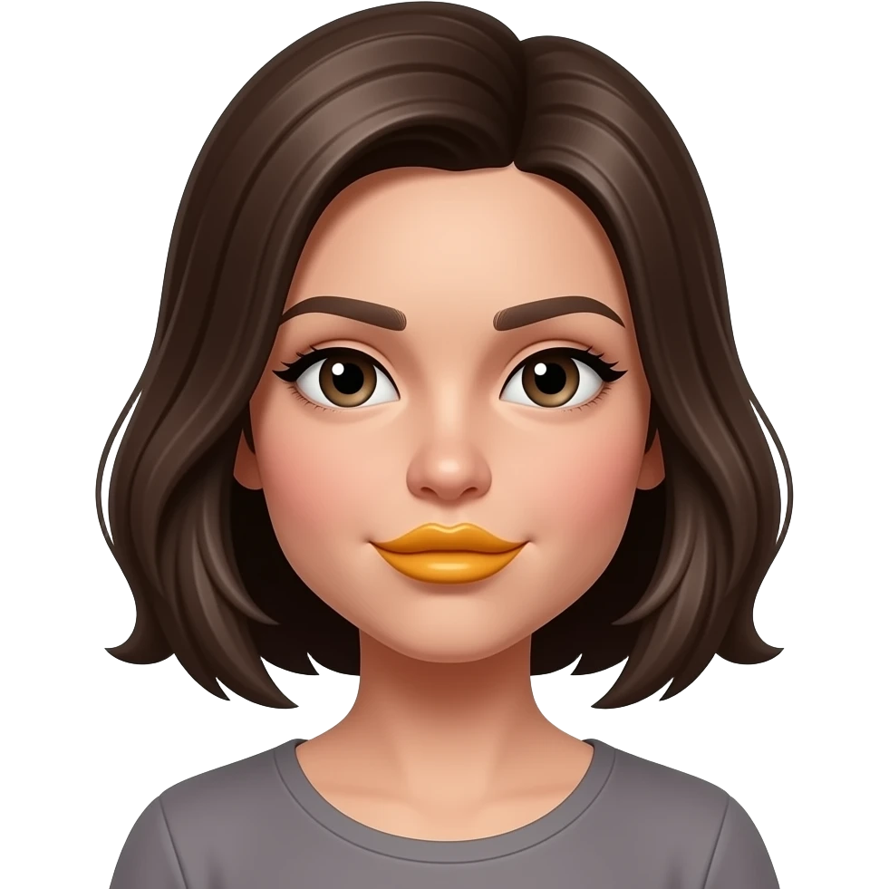 duck lips and nails emoji face emoji