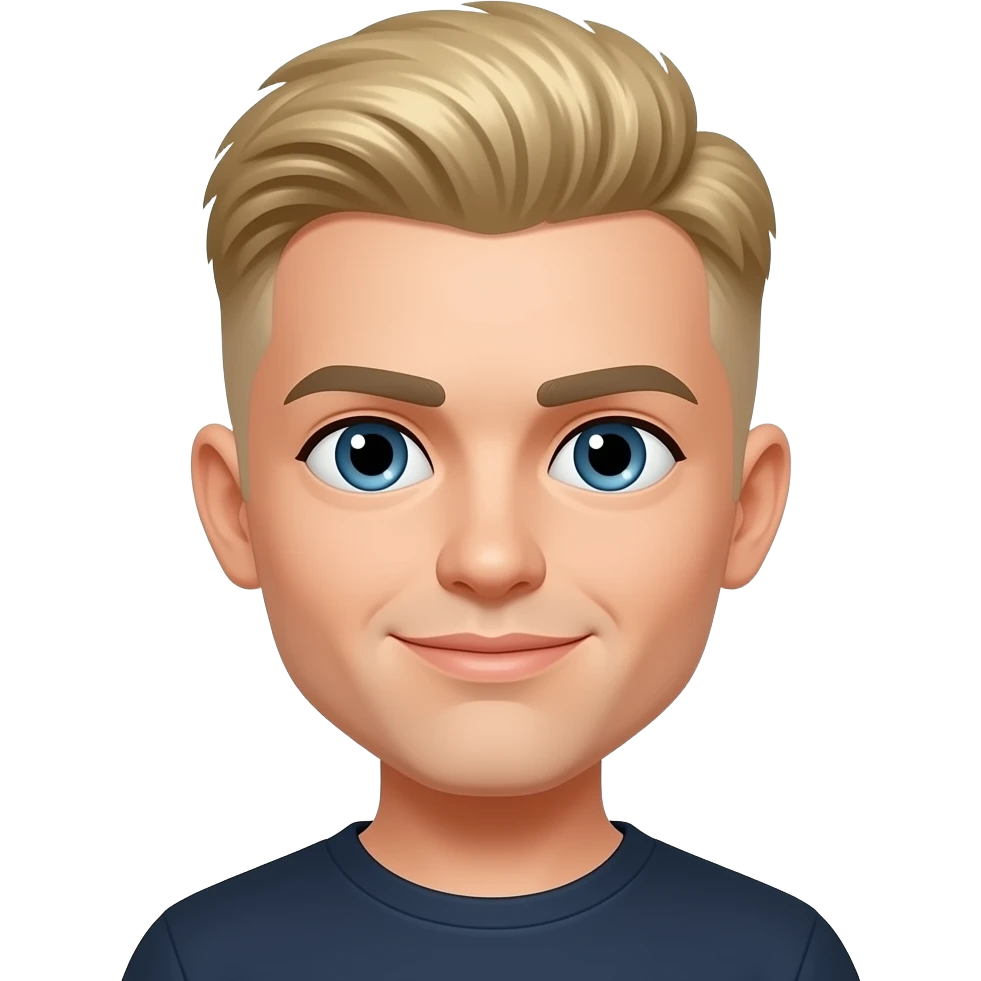blonde buzzcut emoji