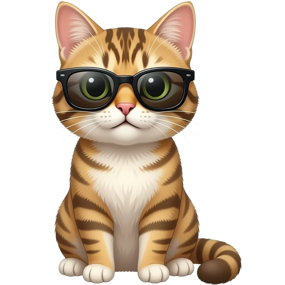 Cat wearing sunglasses emoji