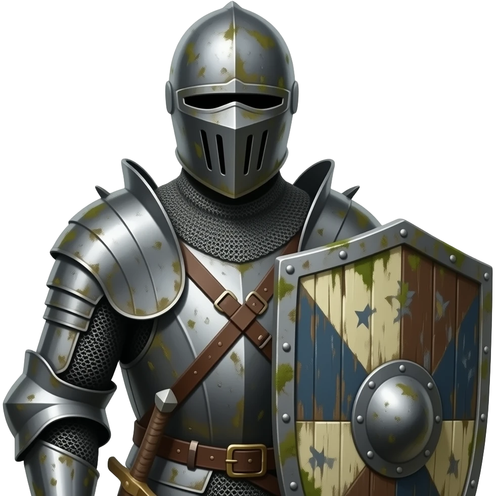 Knight with ancient shield emoji