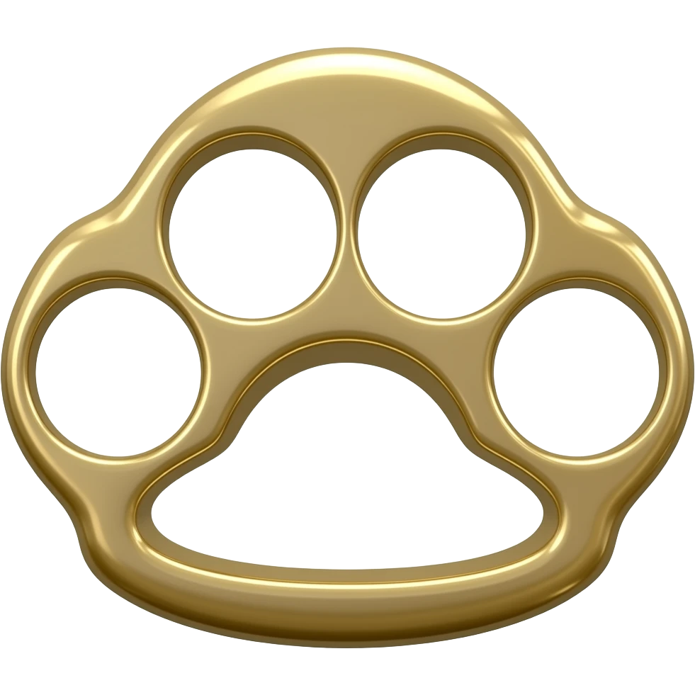 make a metalic knuckle brass emoji