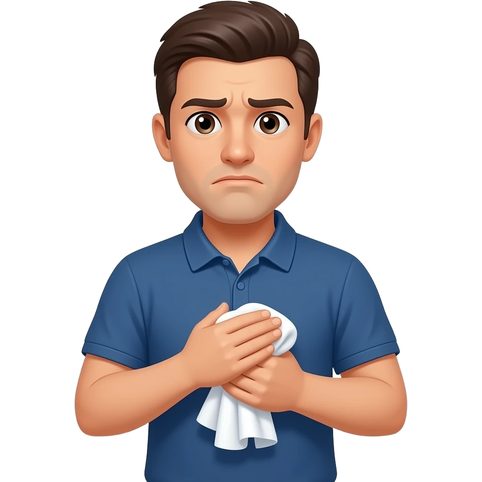 عاوز ايموجى اوجه بيه الموظفين ميرموش المناديل فى التيولت emoji