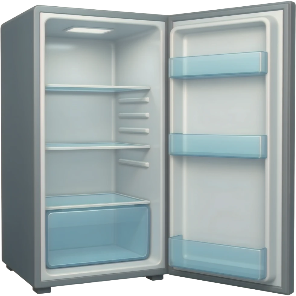 Open empty fridge emoji