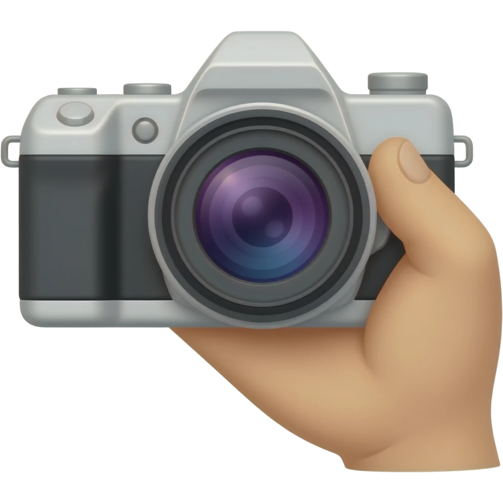 hand camera emoji