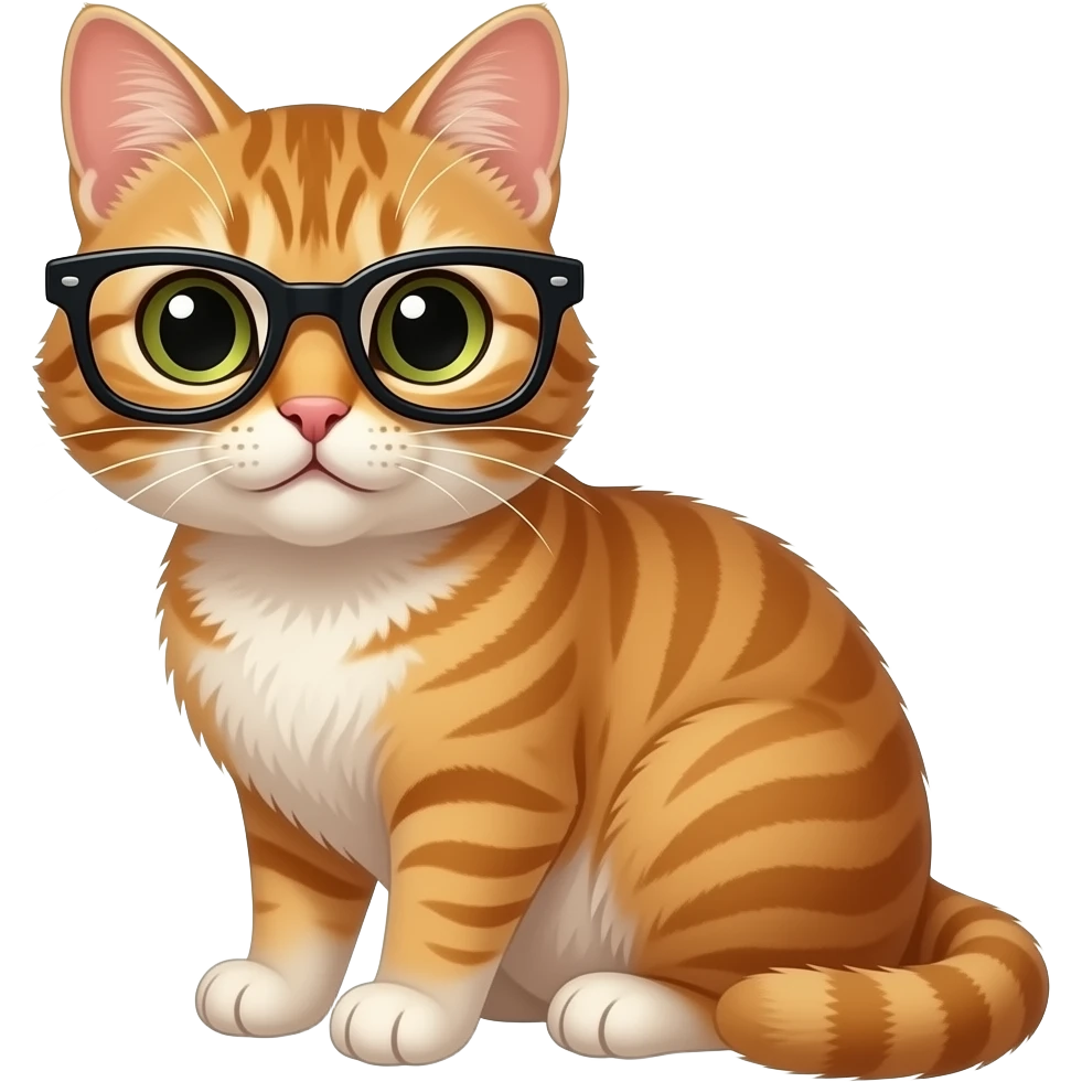 Gato con lentes negros emoji