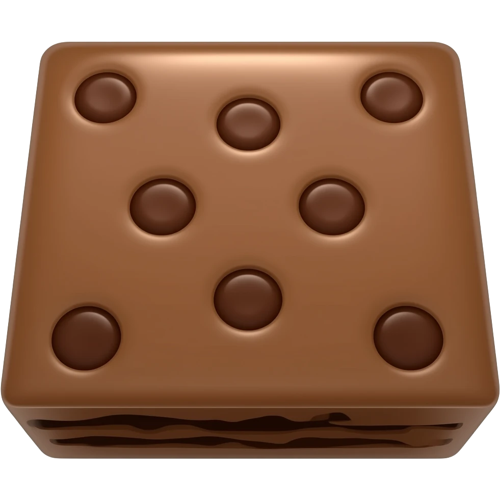 Brownie emoji