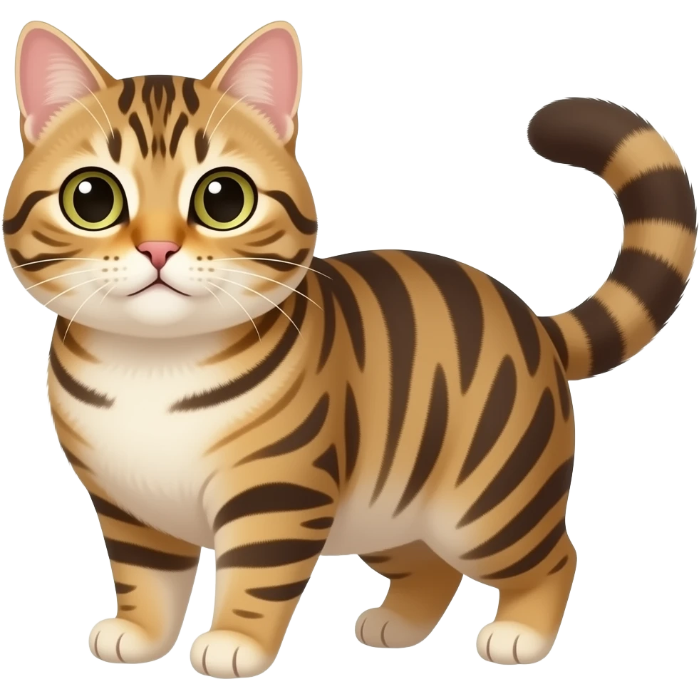 A Chubby Tabby point cat emoji