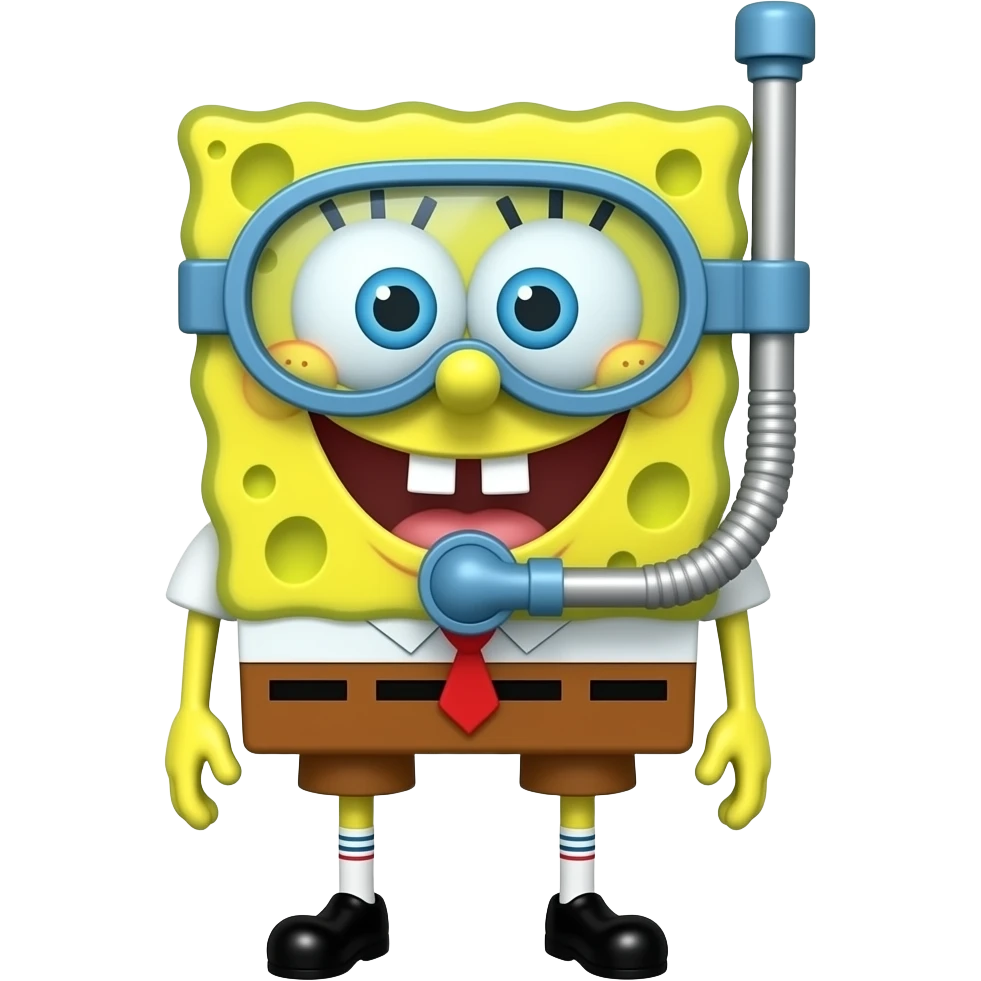 SpongeBob Scuba Diving emoji