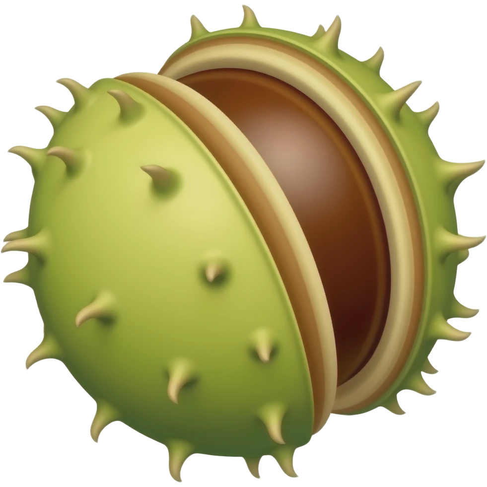 нарисуй цветы каштана emoji