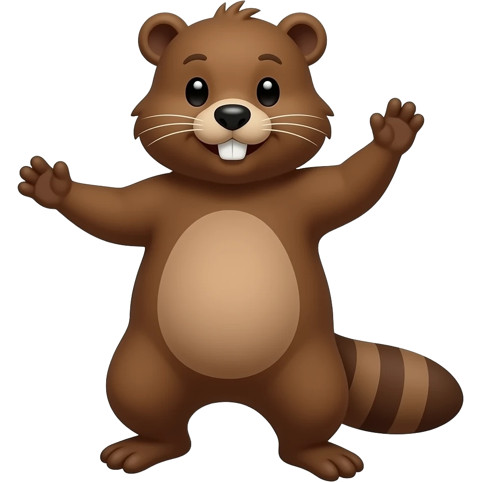 Beaver dancing emoji