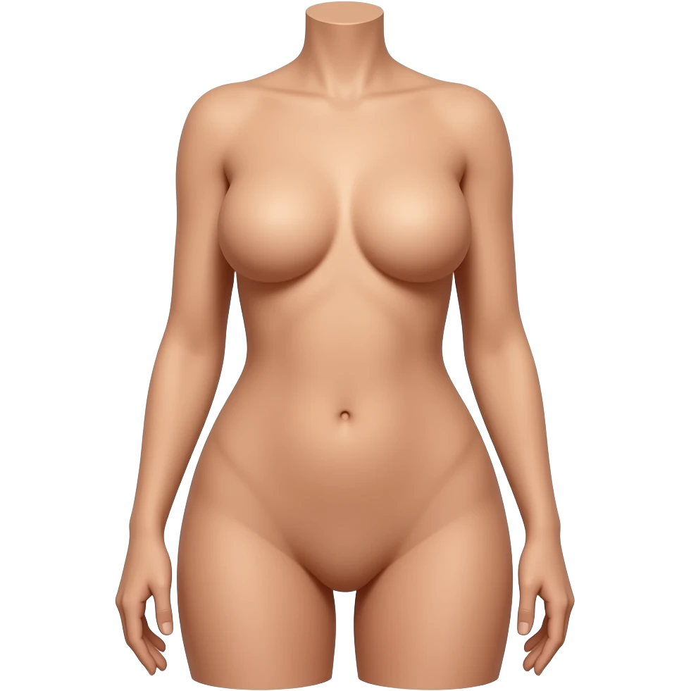 Nude womans front side full view emoji
