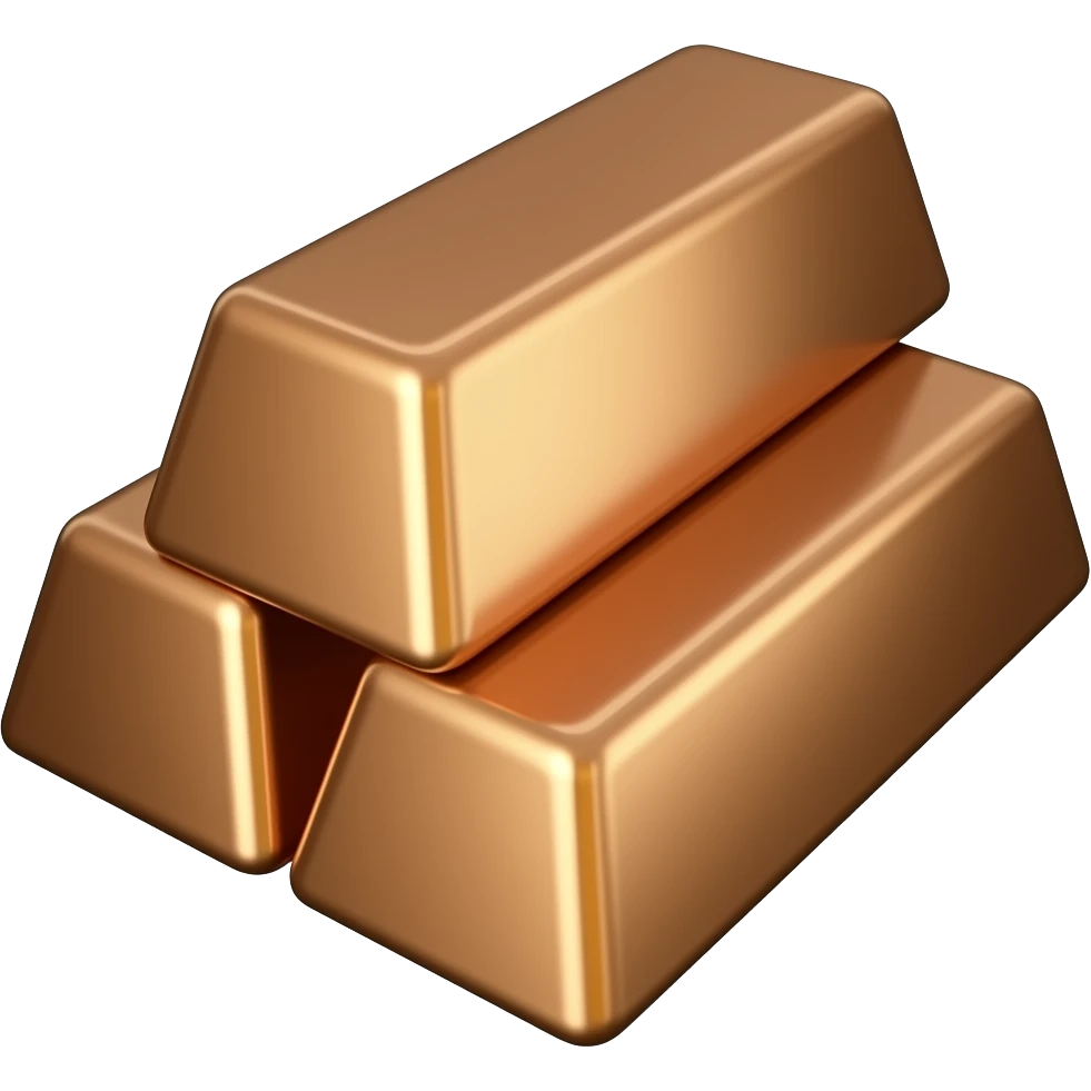 Copper Ingot bars emoji