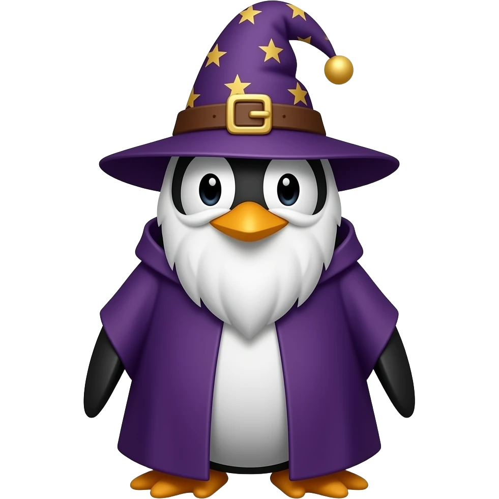 Penguin Wizard emoji
