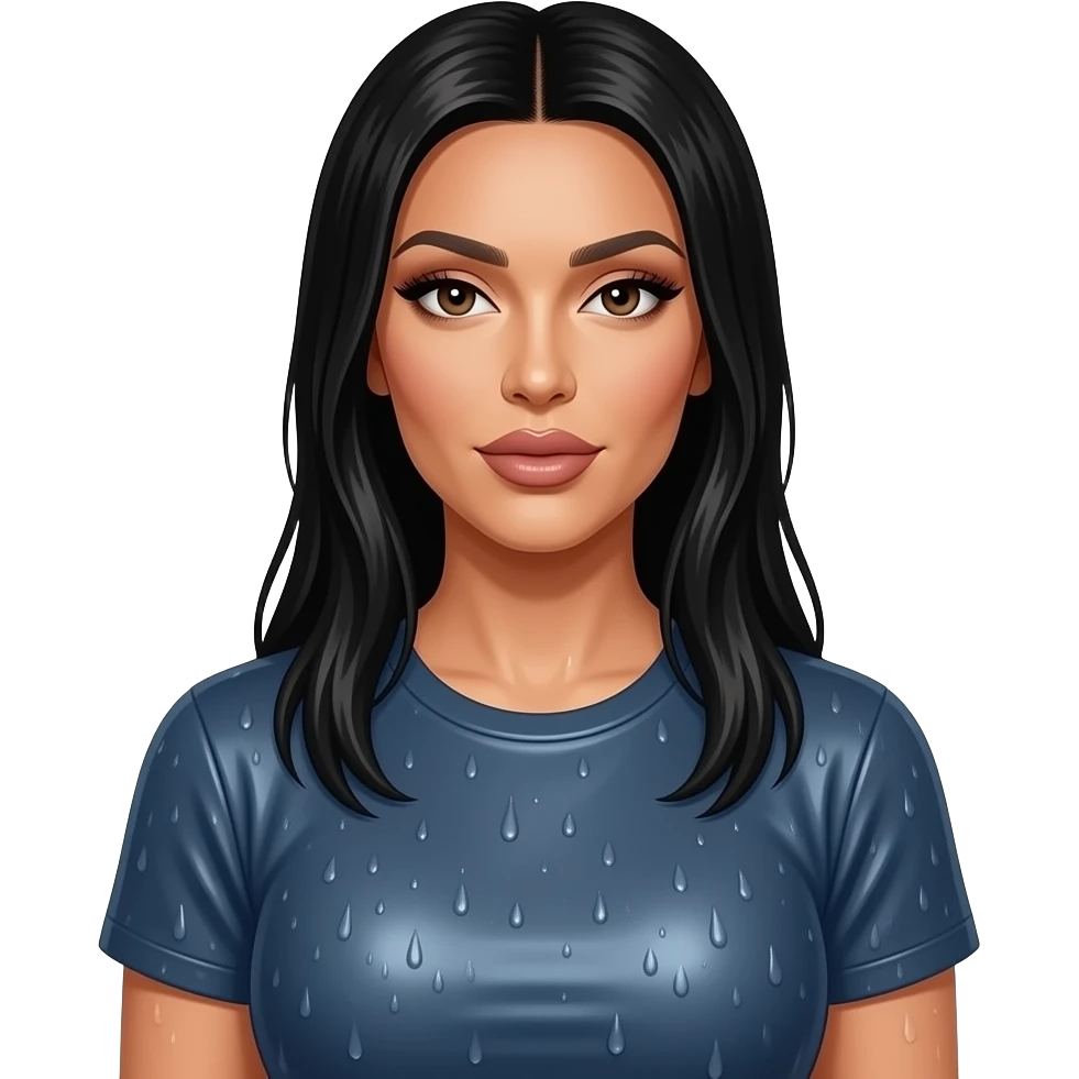 kim kardashian wet t shirt emoji