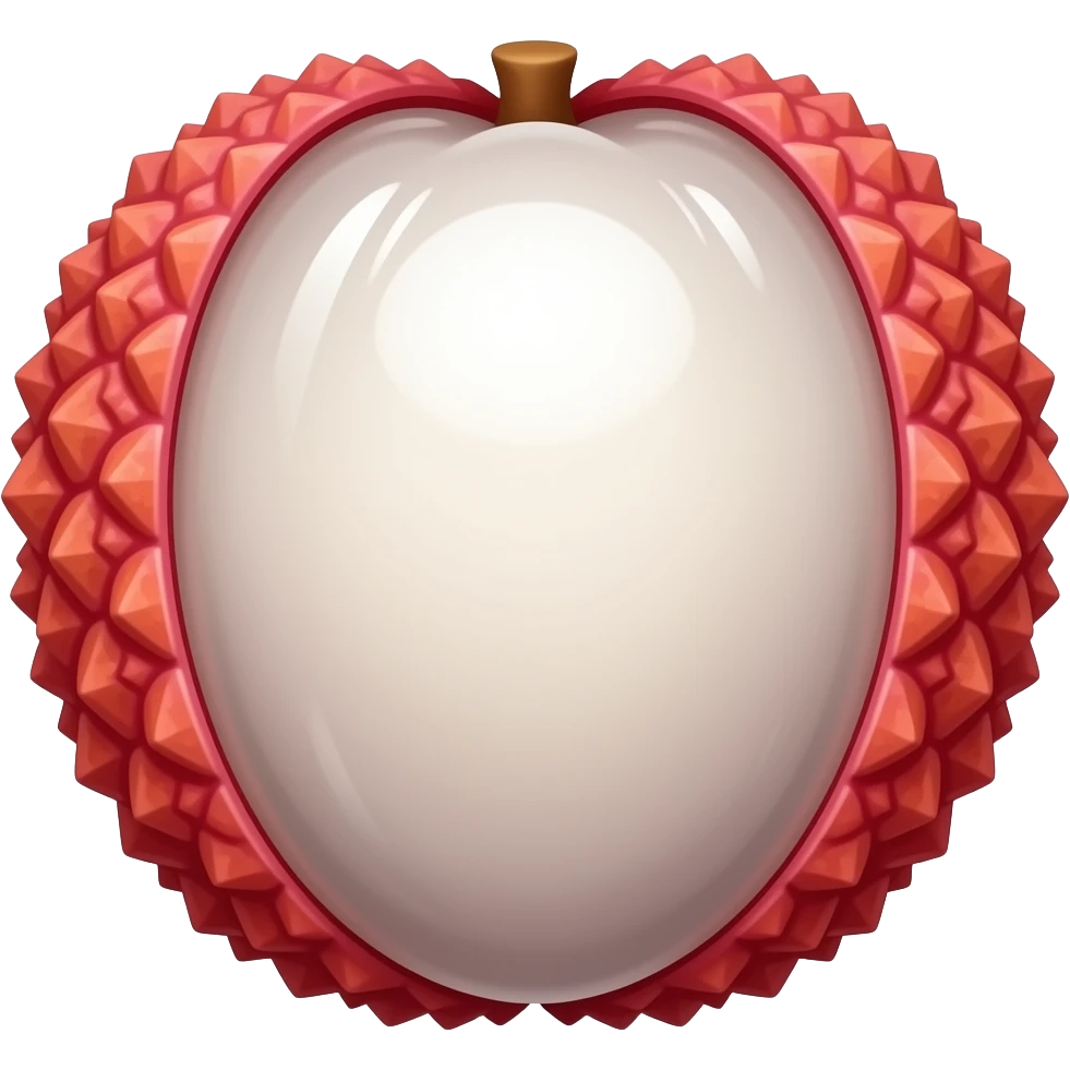 normal litchi emoji emoji