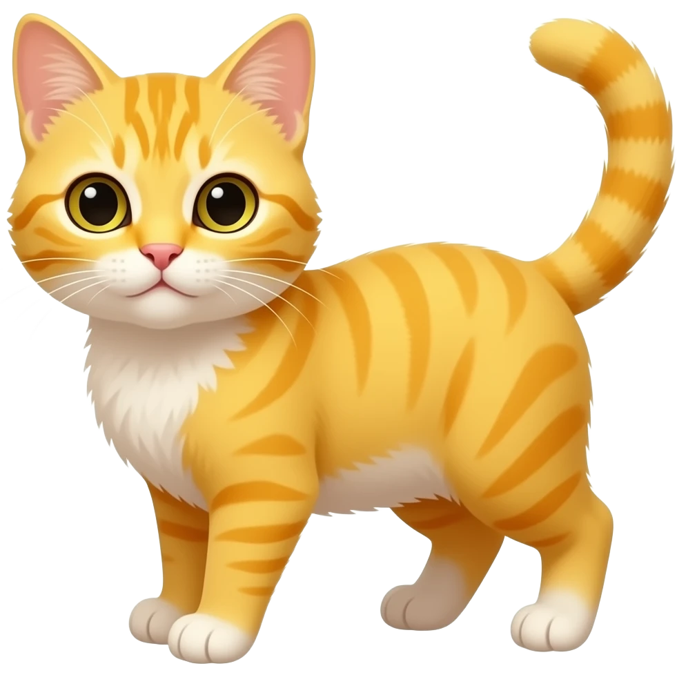 Yellow kitten emoji