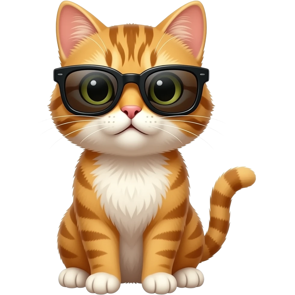 Cat wearing sunglasses emoji