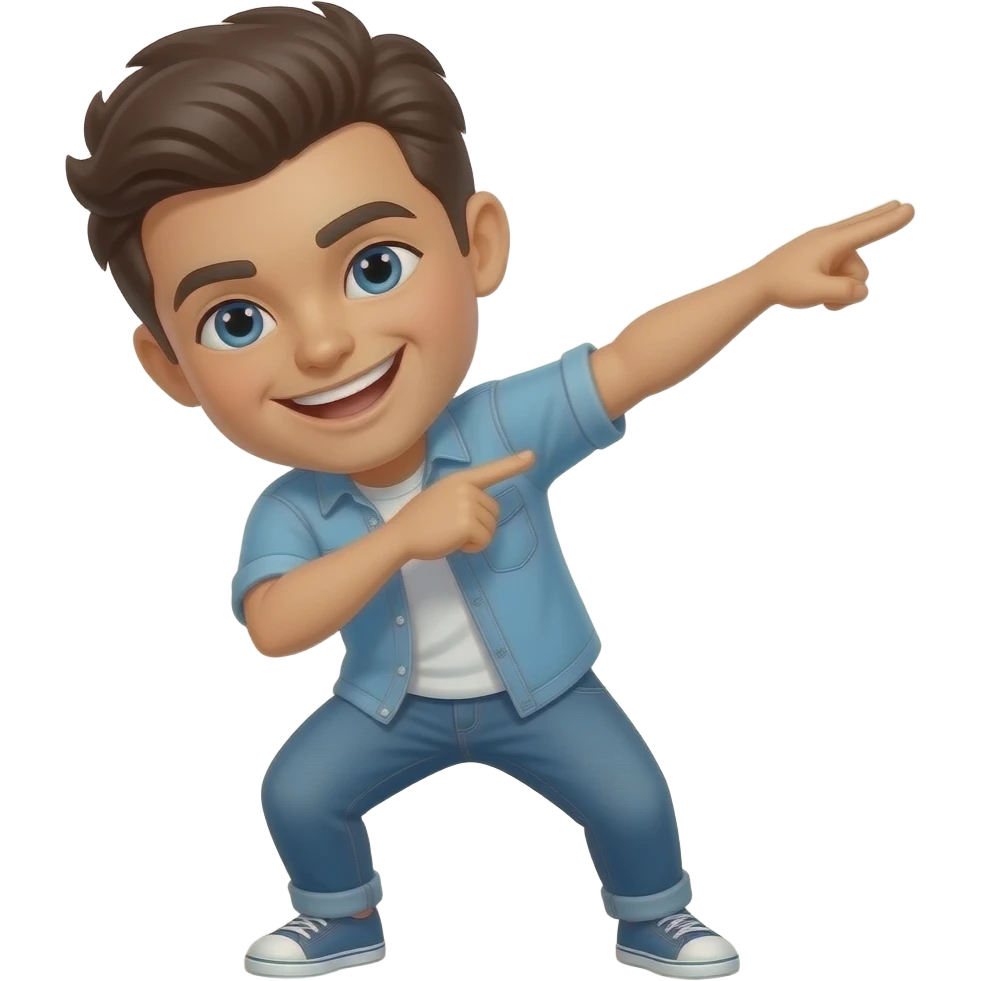 Dab orange smile emoji