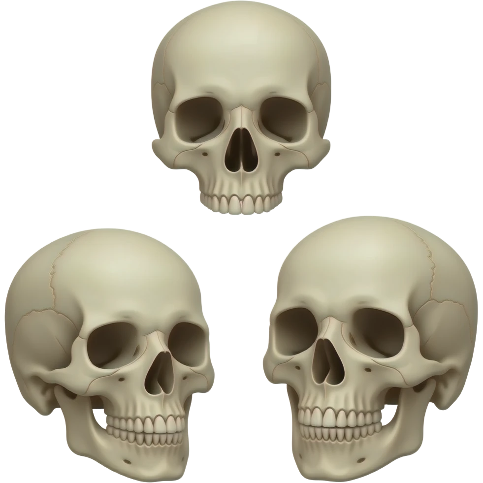 3 skulls emoji