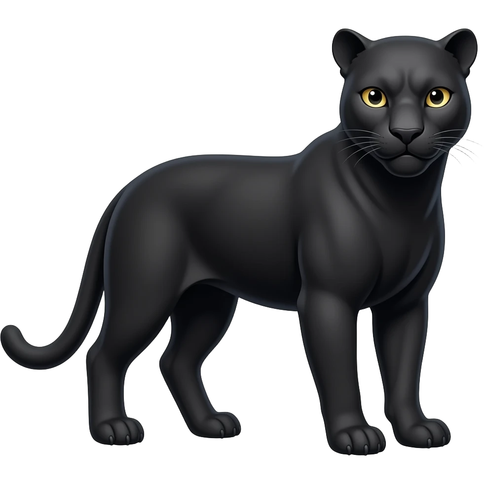 Pantera negra animal emoji