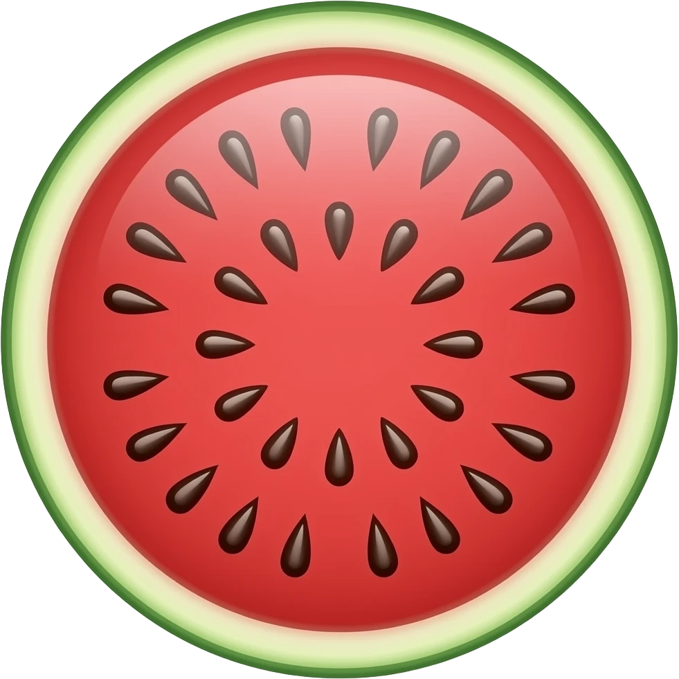 watermelon with half body emoji