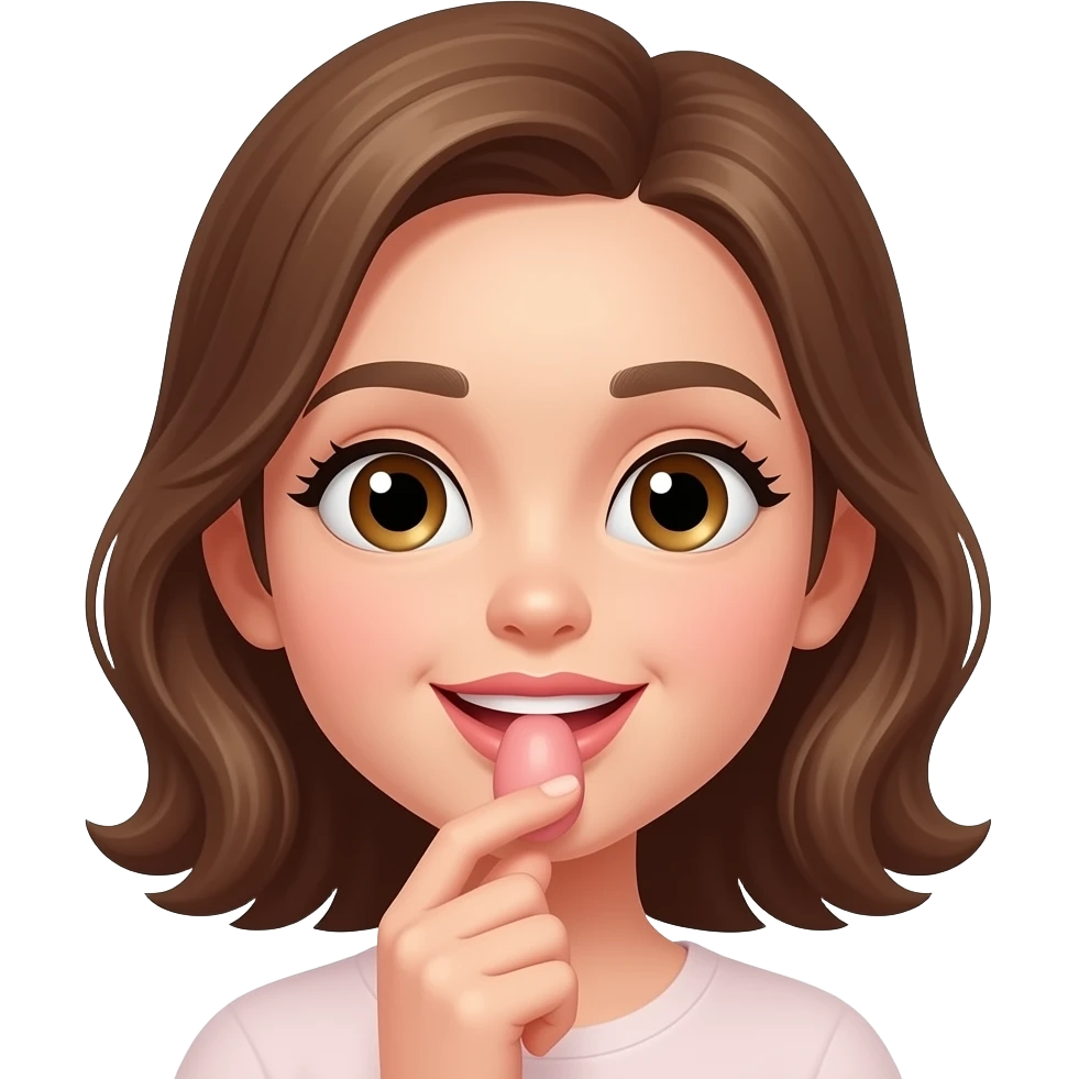 Girl sucking penis emoji