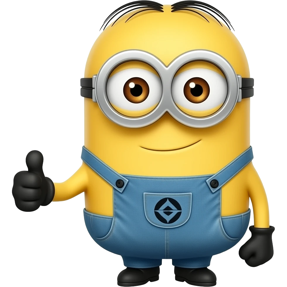 Kevin from the Minions (the Guy with the tall neck) - Thumbs up emoji