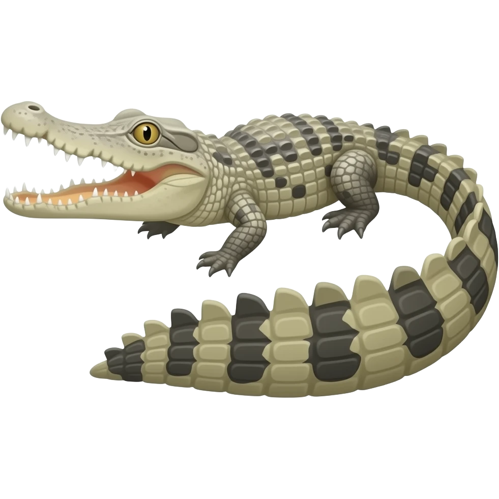 Gharial crocodile emoji