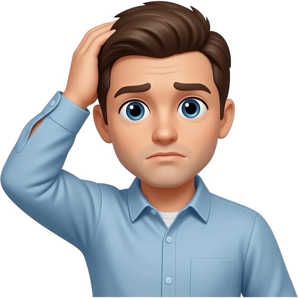confused, scratching head emoji