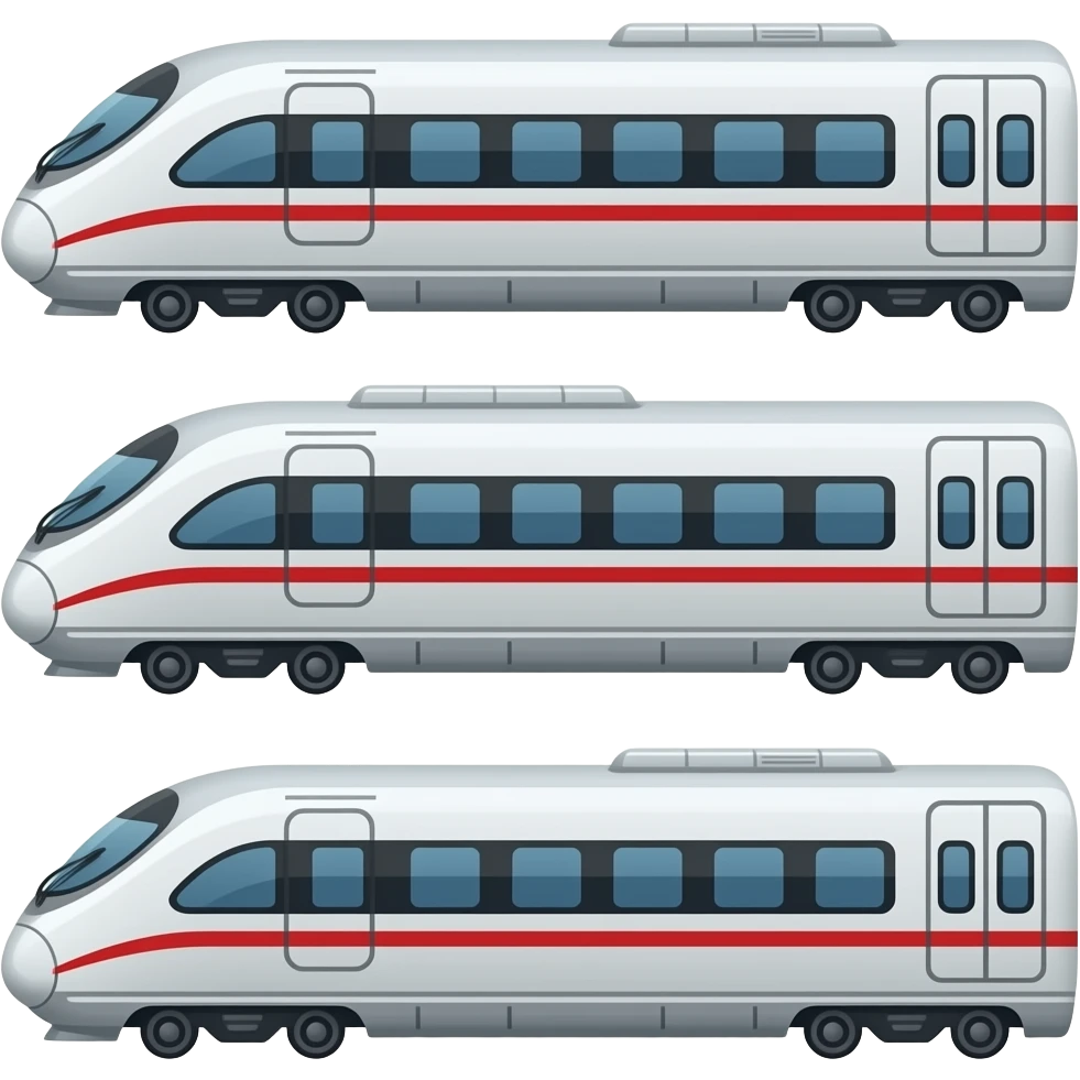 🚄🚃🚃🚃 emoji