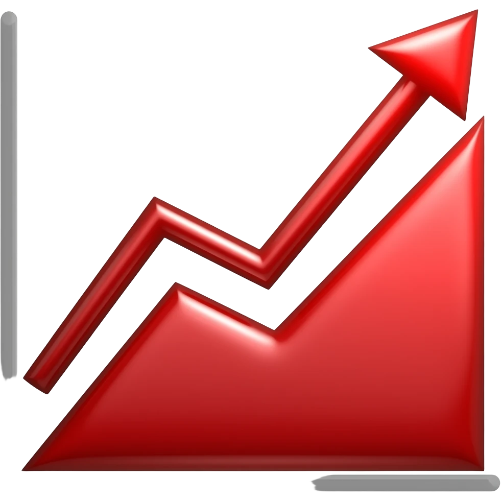 red graph emoji
