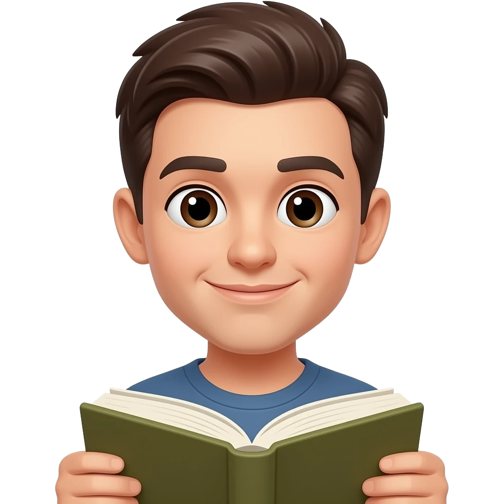 Reading book emoji