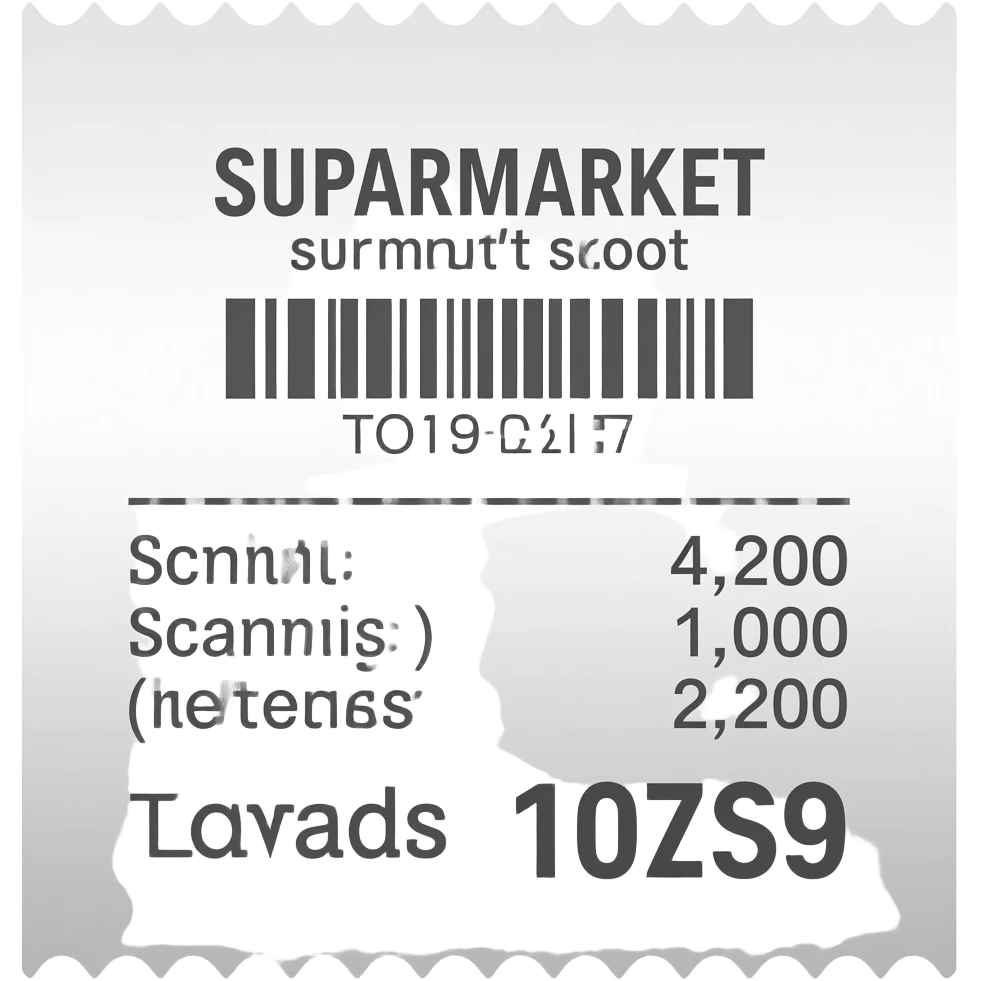 supermarket receipt emoji