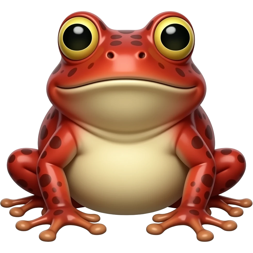 big frog red emoji