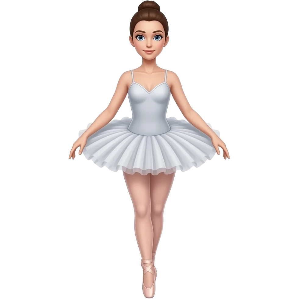 Ballerina Annett A ganz nackter Körper. nur in tutu und schuhen emoji