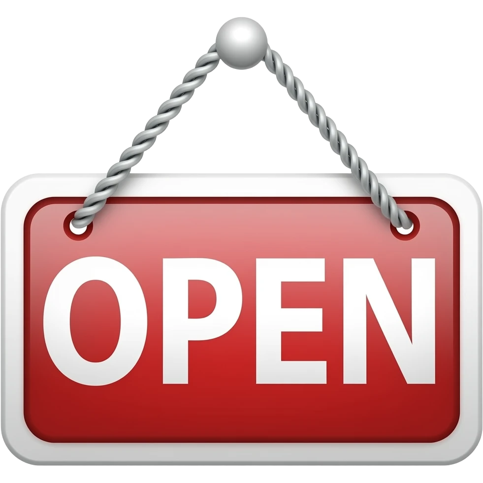 shop open sign emoji