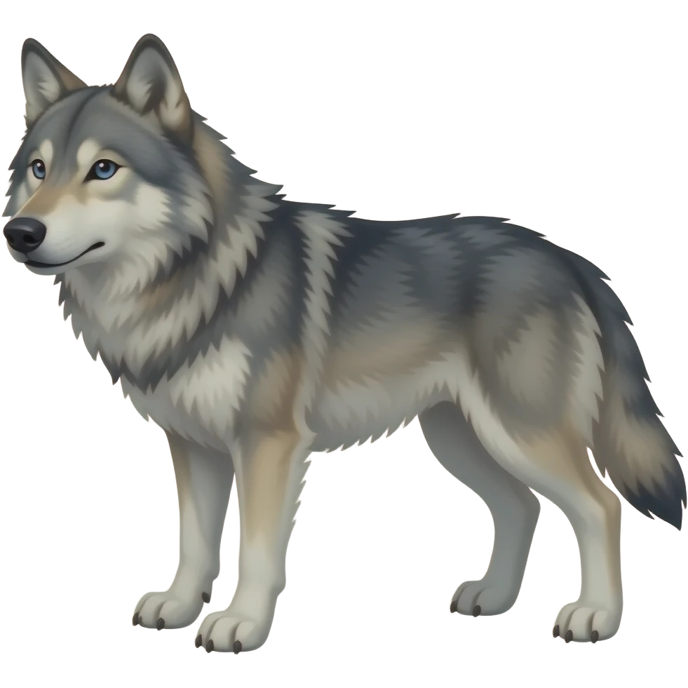 Killer wolf emoji