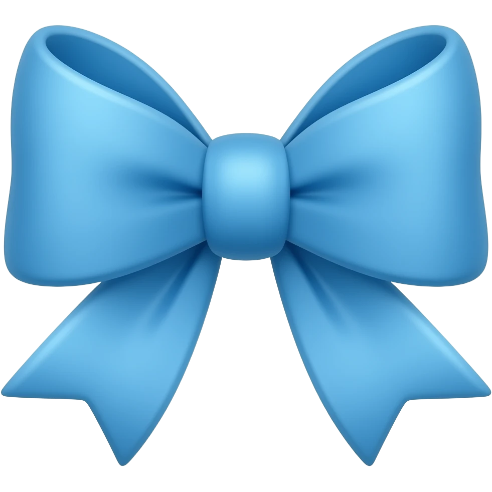 Moños azules emoji