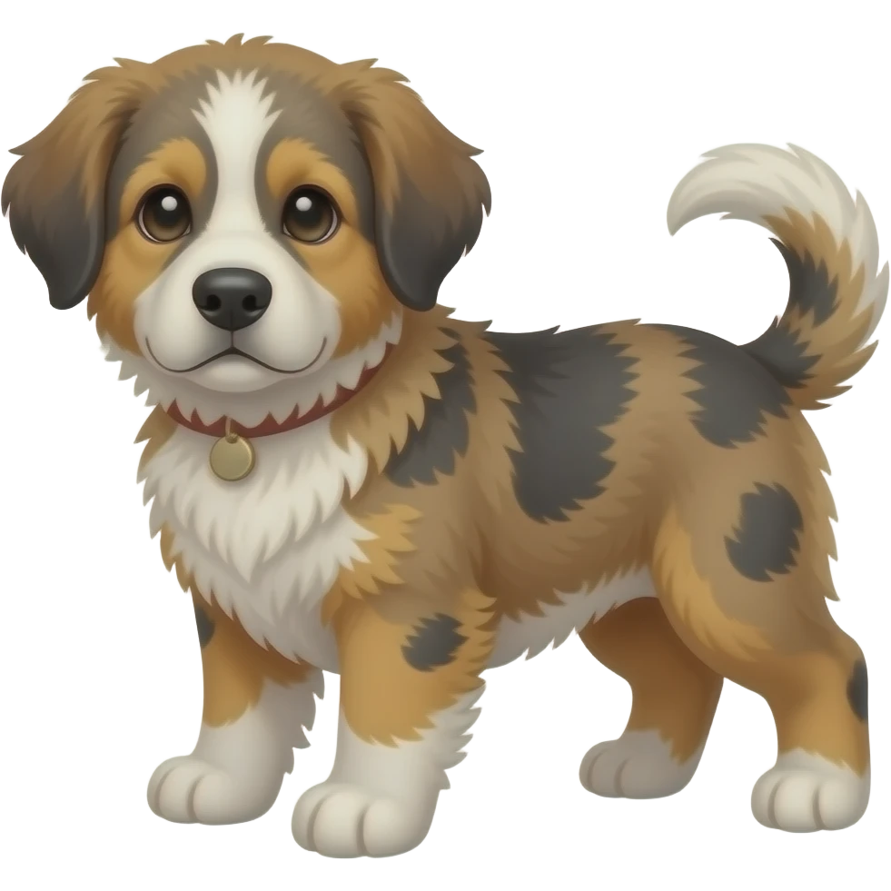 Pyrenean mountain dog pups emoji