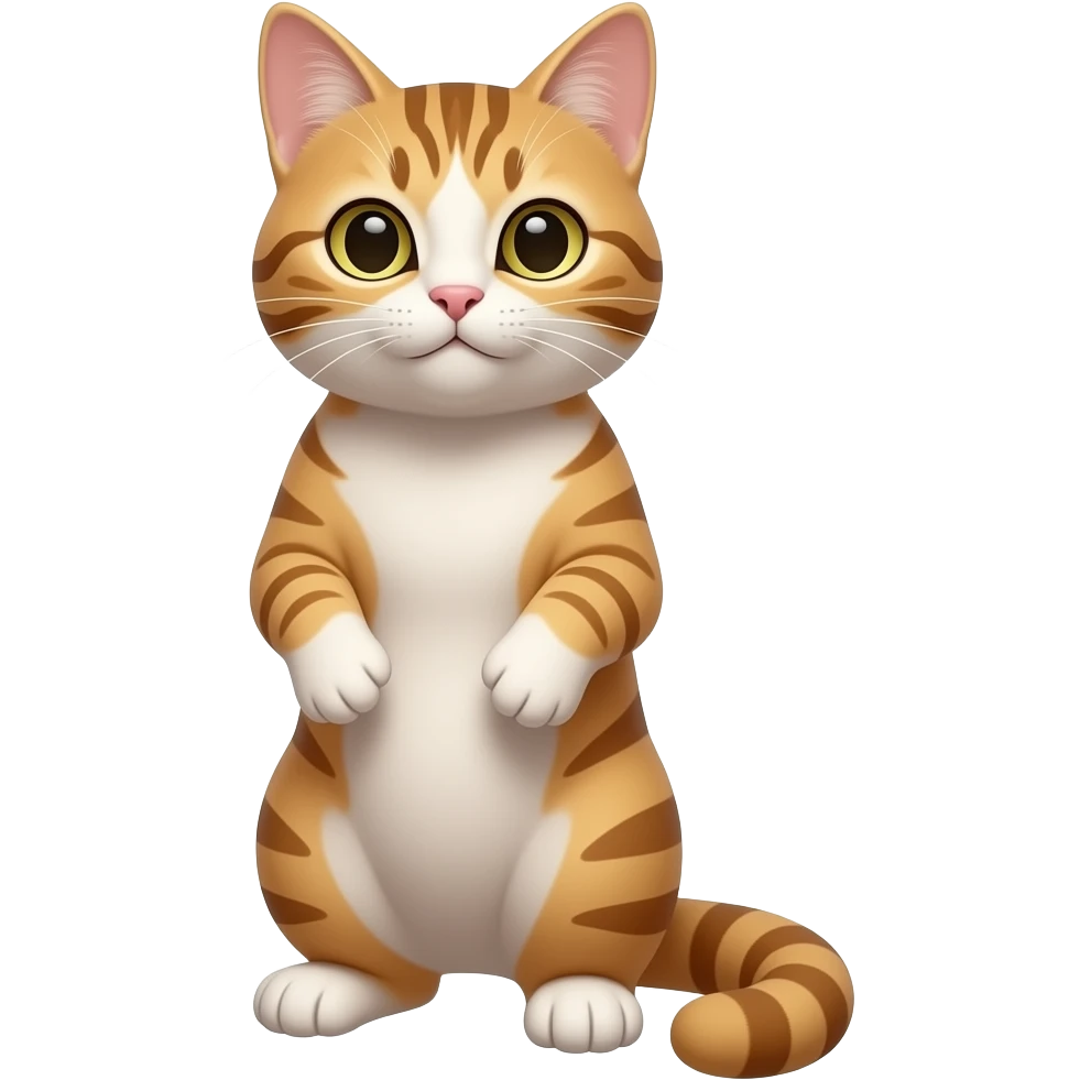 Cat standing on hind legs emoji