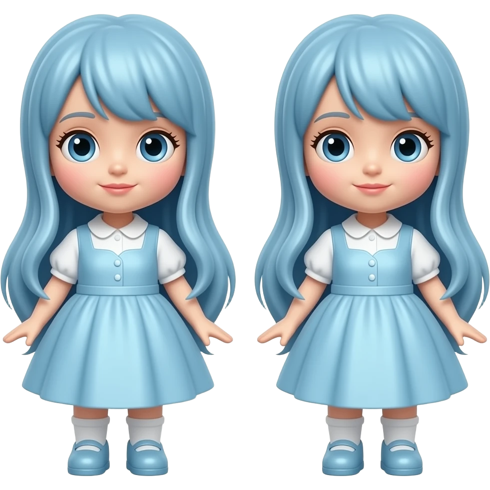 Bonecos azul emoji