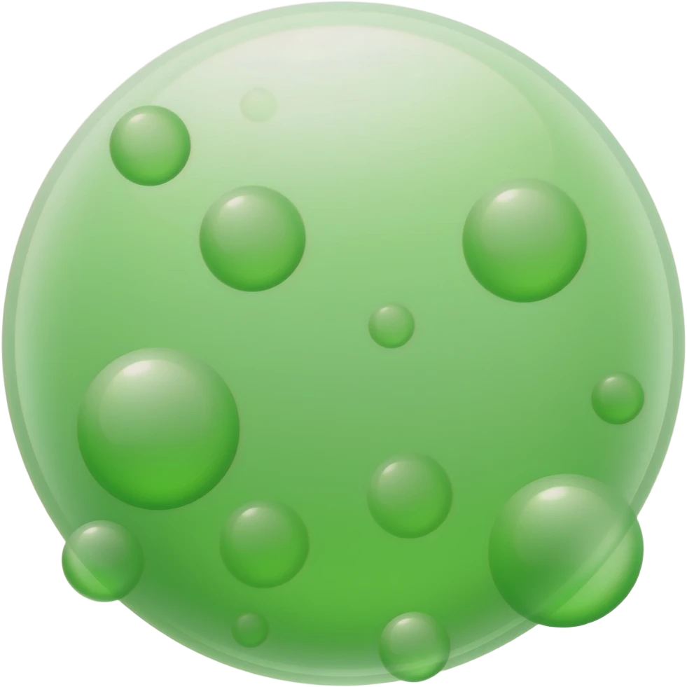 Green Acid bubbles 🫧 emoji
