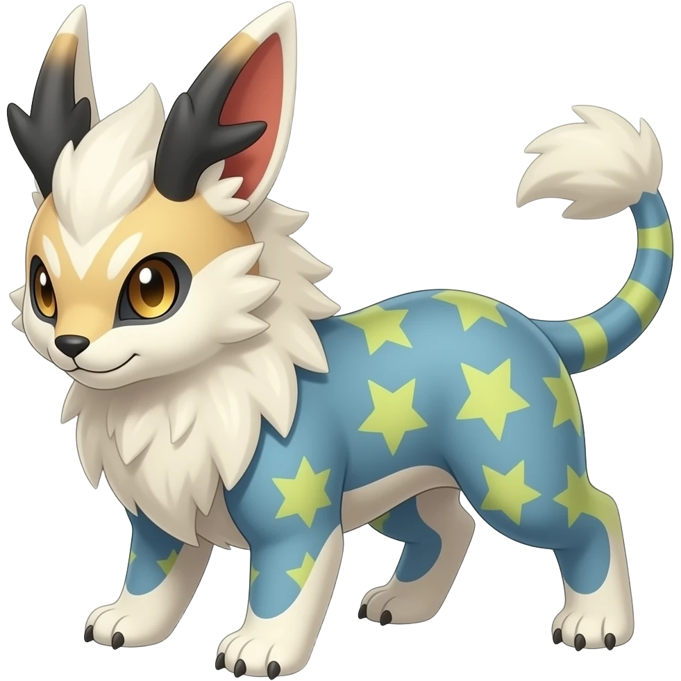 Pyroar-Furret-Shinx-Luxio-Luxray-Fakémon-hybrid emoji