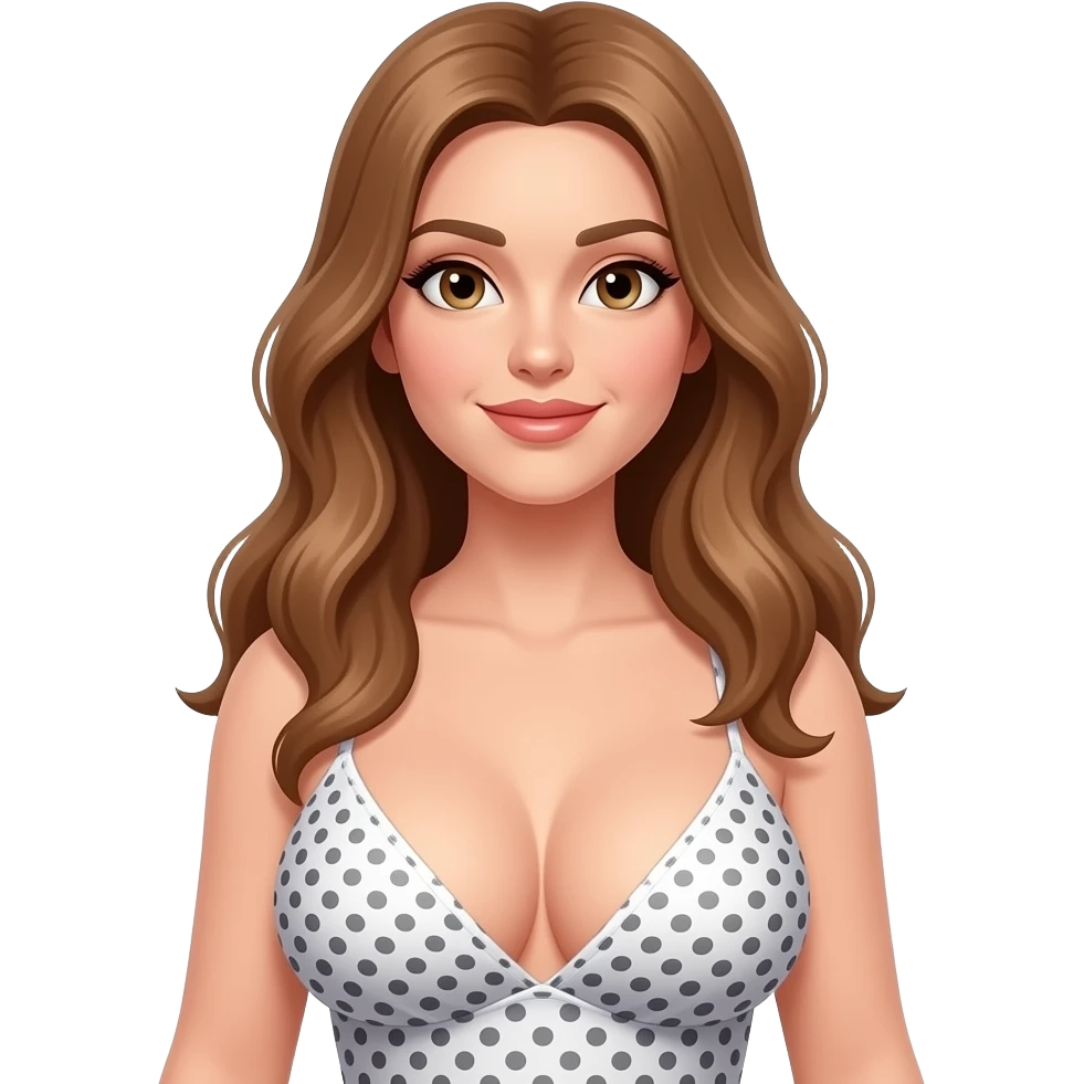 woman big breasts with nipple details emoji