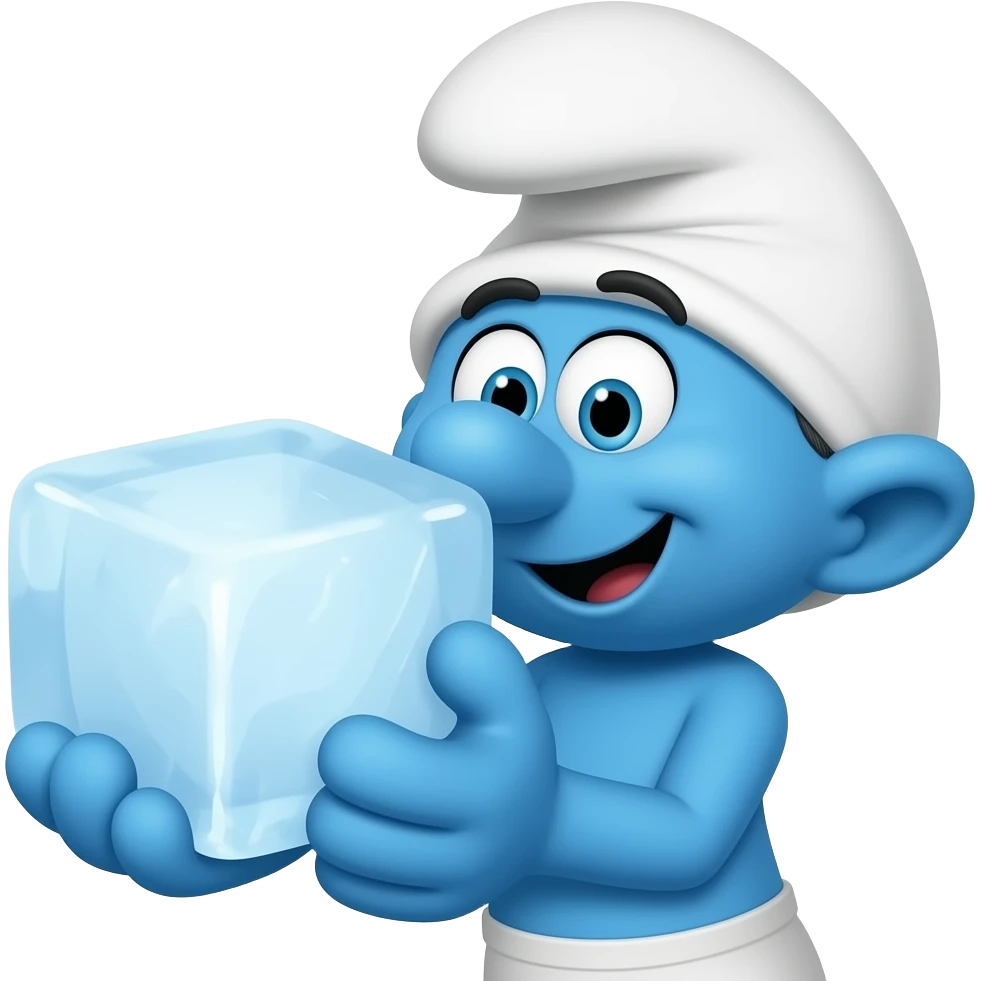 Schlumpf eis emoji