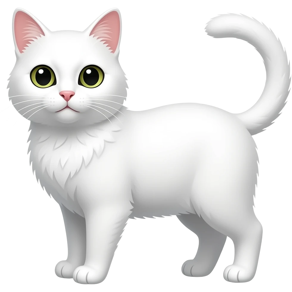 White cat same like this 🐈‍⬛ emoji