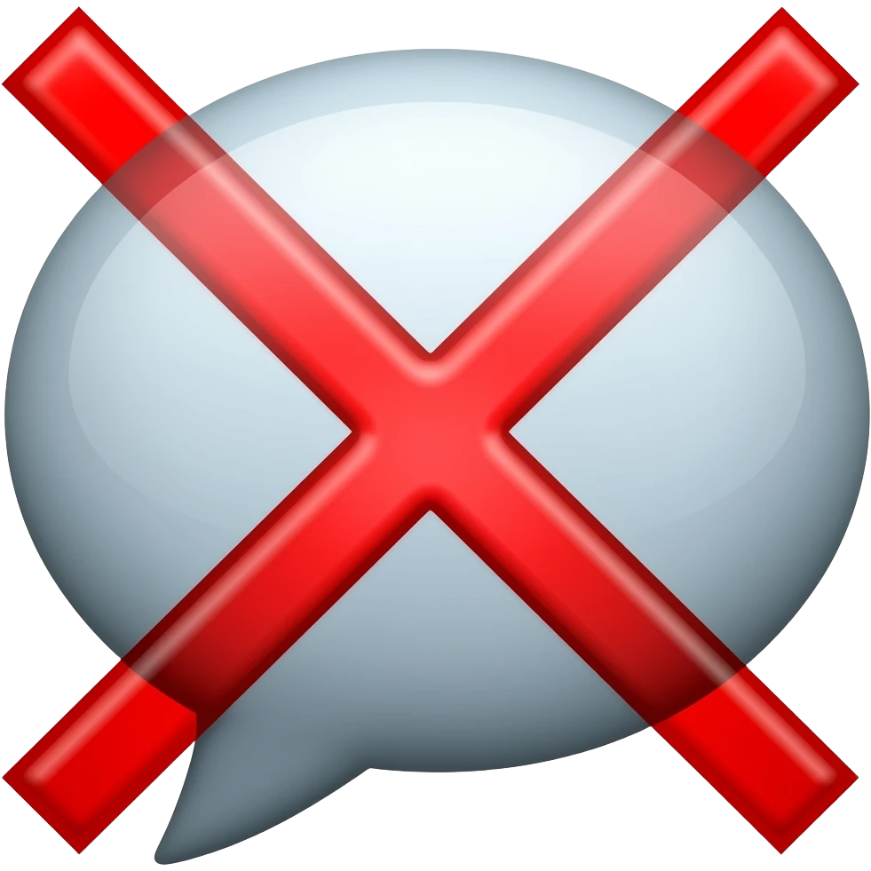 message not delivered, put a red X over it or error symbol emoji